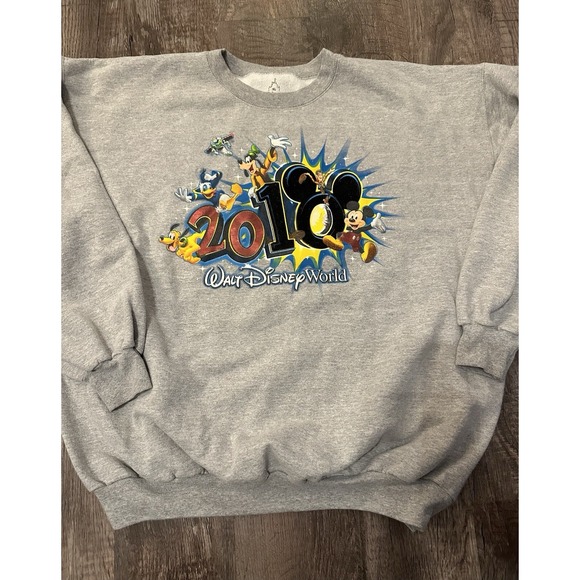 Vtg 2010 Disney World Crew‎ Neck Sweatshirt Xlarge - Picture 5 of 5